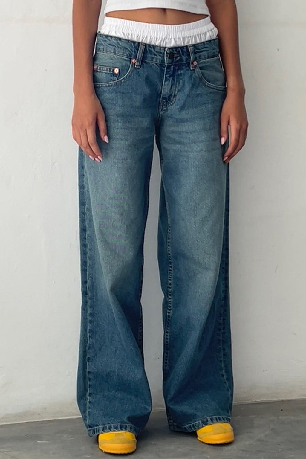 Vintage Low Rise Straight Leg Jeans Lavish Daily