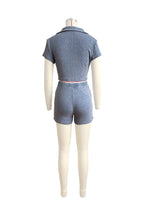 Ribbed V-Neck Short Sets Lavish Daily