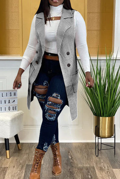 Classy Girl Cardigan Vest Lavish Daily