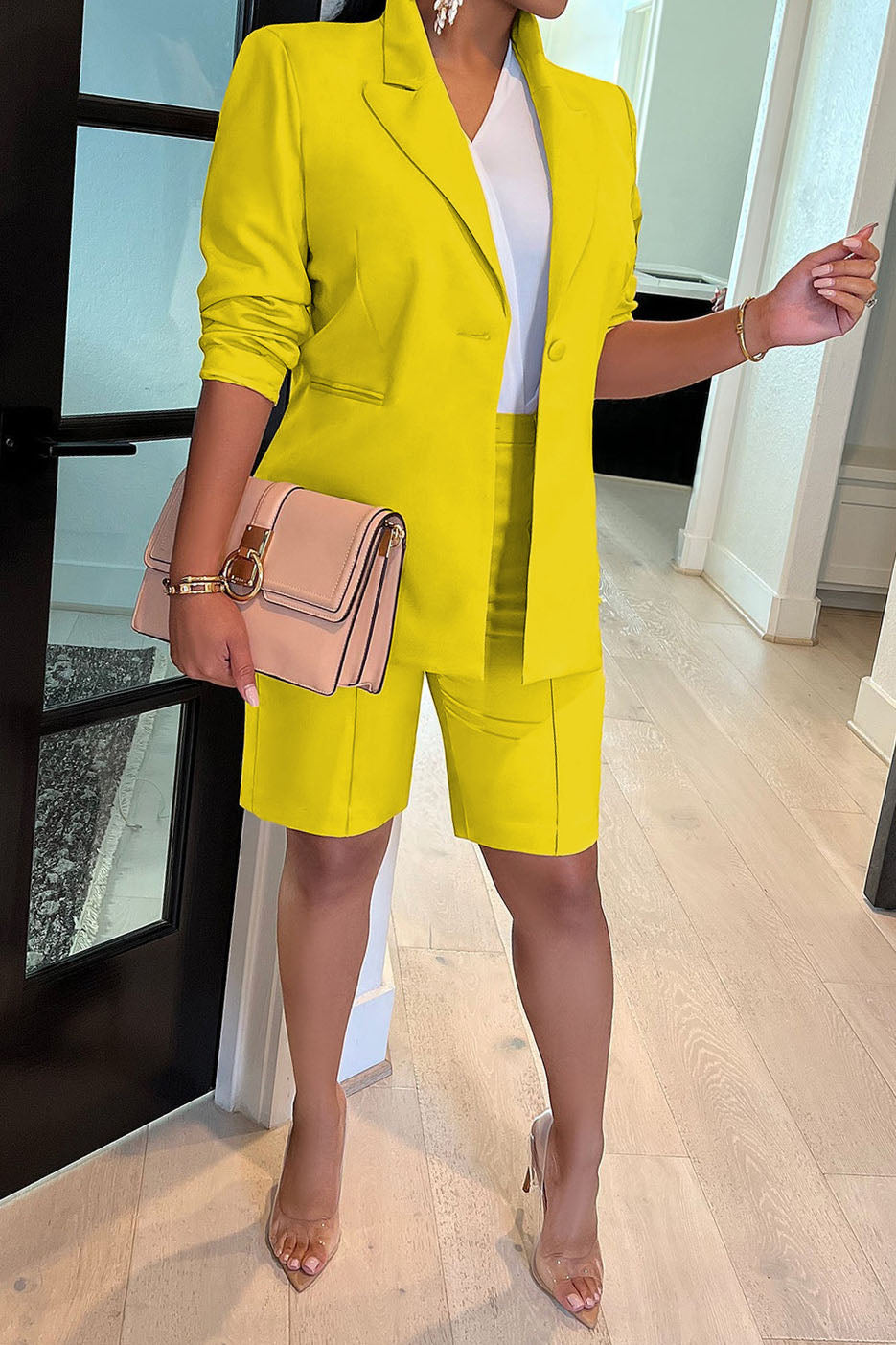 Casual Blazer and Shorts Set Lavish Daily