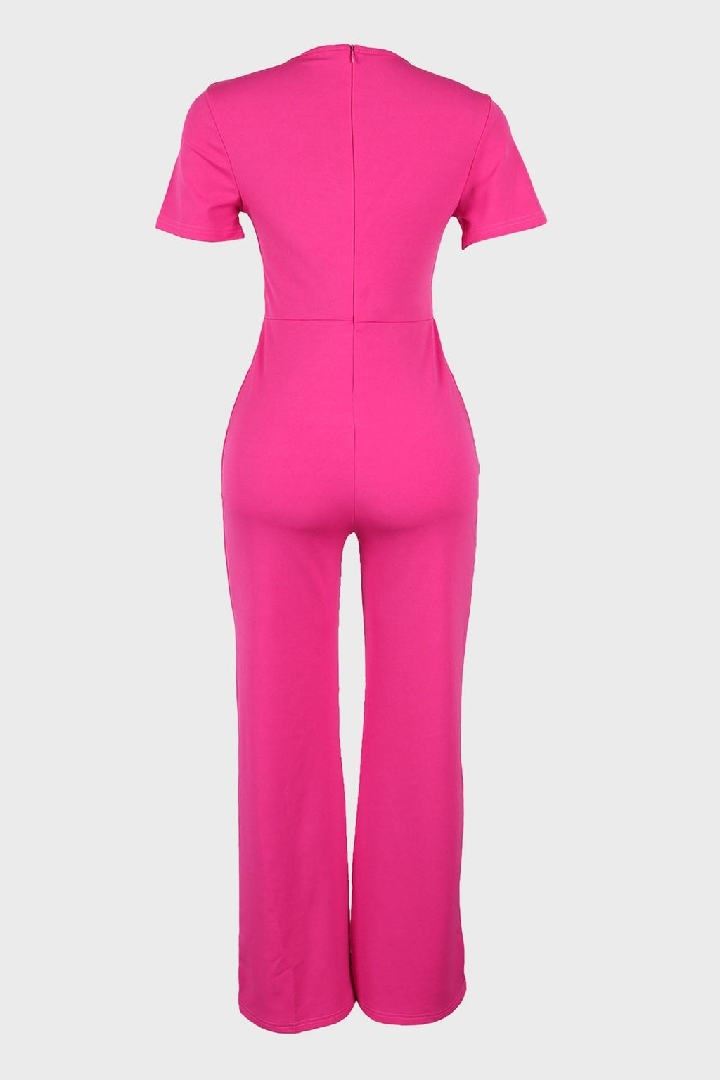 Slim Waist Button Wide Leg Jumpsuit Lavish Daily