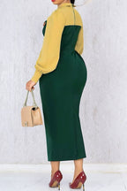 Green and Lemon Dress Lavish Daily