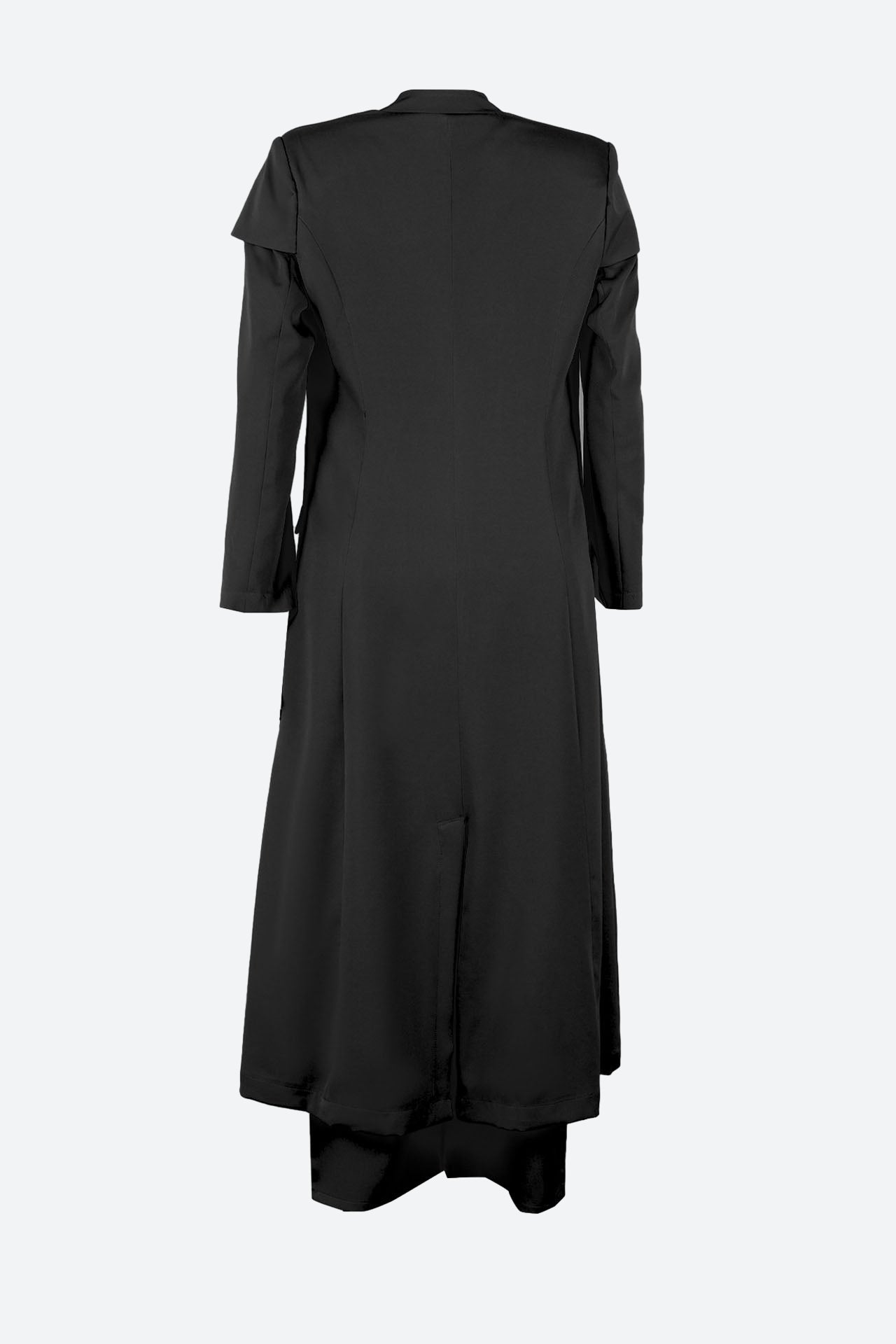 Solid Color Notch Lapel Long Suit Two-Piece Set Lavish Daily