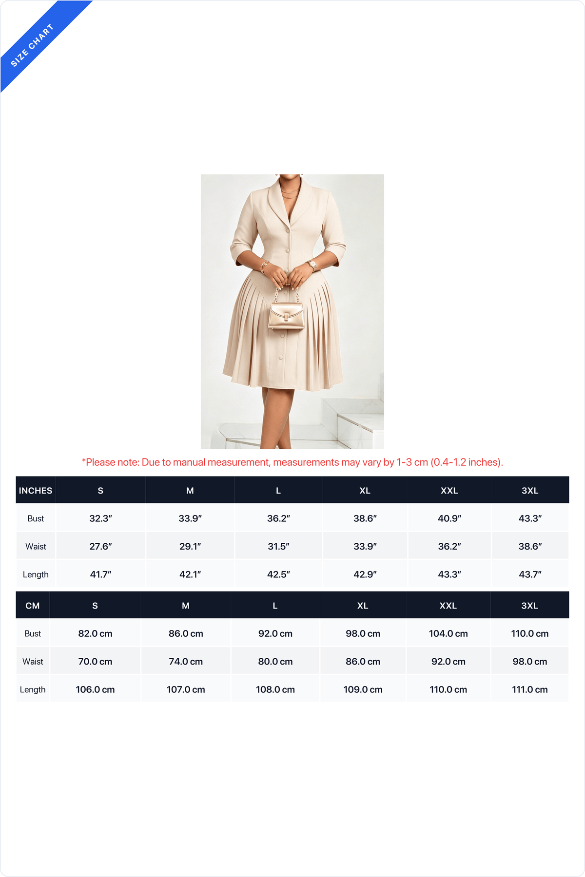 Pleated Button Front Blazer Midi Dress Lavish Daily