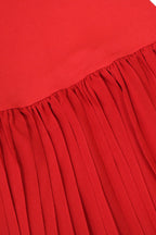 Sleeveless Round Neck Pleated Mini Dress Lavish Daily