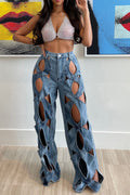 Trendy Wide Leg Jeans Lavish Daily