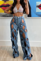 Trendy Wide Leg Jeans Lavish Daily