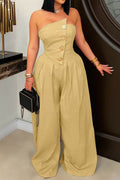 Strapless Wide-Leg Jumpsuit Lavish Daily