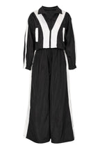 Color-Block Windbreaker & Wide-Leg Set Lavish Daily