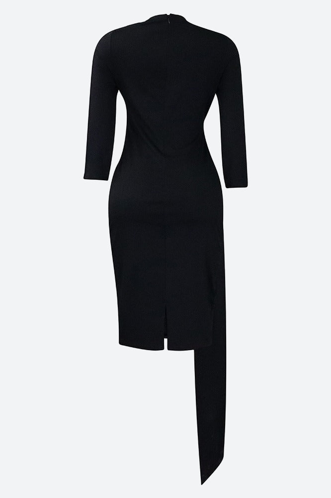 Tie Side Bodycon Dress Lavish Daily