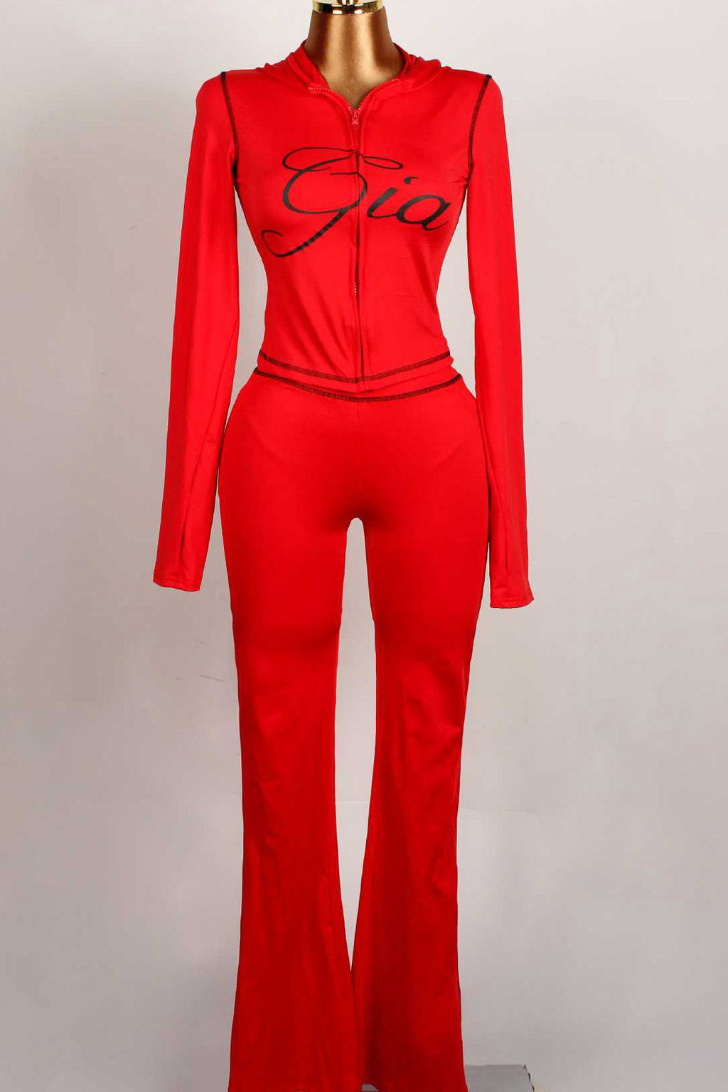 Solid Color 2-Piece Long Sleeve Set Lavish Daily