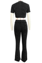 Ribbed Two Piece Pant Set Lavish Daily