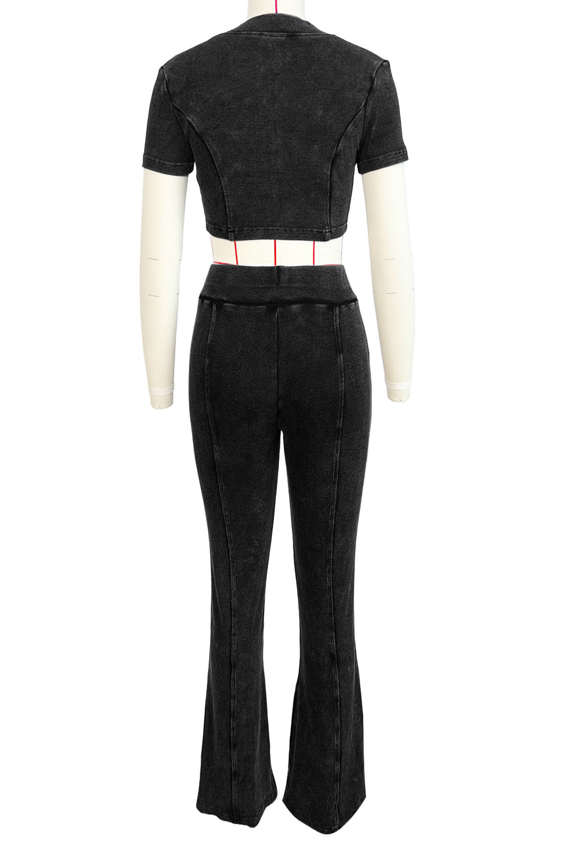 Ribbed Two Piece Pant Set Lavish Daily