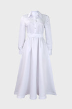 Solid Shirt Dress Lavish Daily