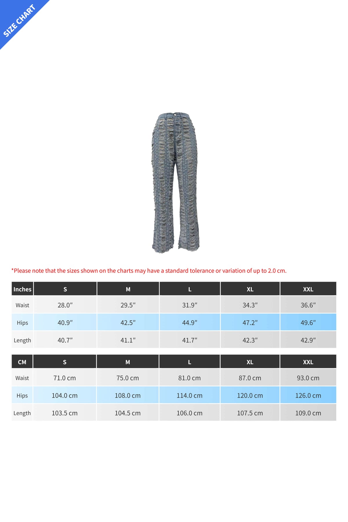 Extreme Shredded Denim Pants Lavish Daily