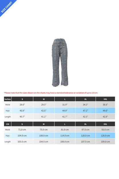 Extreme Shredded Denim Pants Lavish Daily