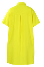 Loose Short-Sleeve Shirt Dress Lavish Daily