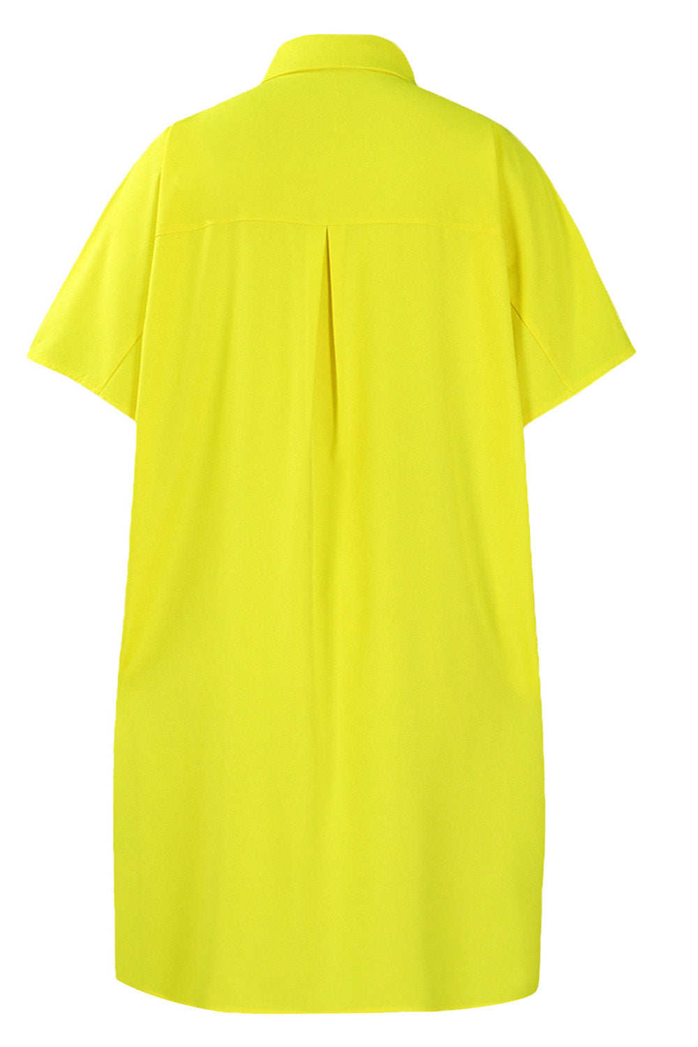 Loose Short-Sleeve Shirt Dress Lavish Daily