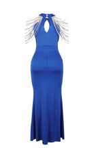Rhinestone Maxi Dress Lavish Daily