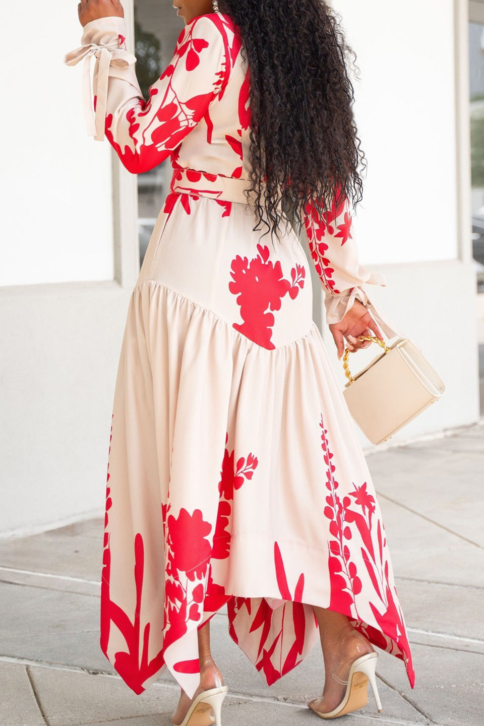 Floral Print Maxi Dress Lavish Daily
