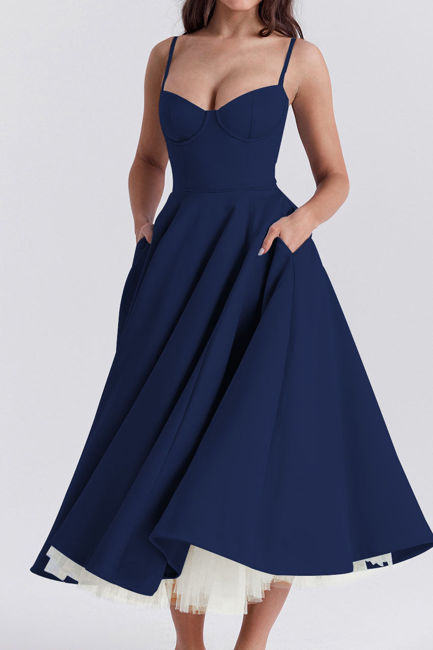 Luxury Spaghetti Strap Princess Dress Lavish Daily