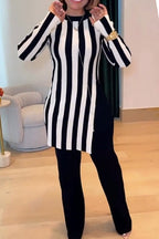 Striped T Shirts & Pants Set Lavish Daily