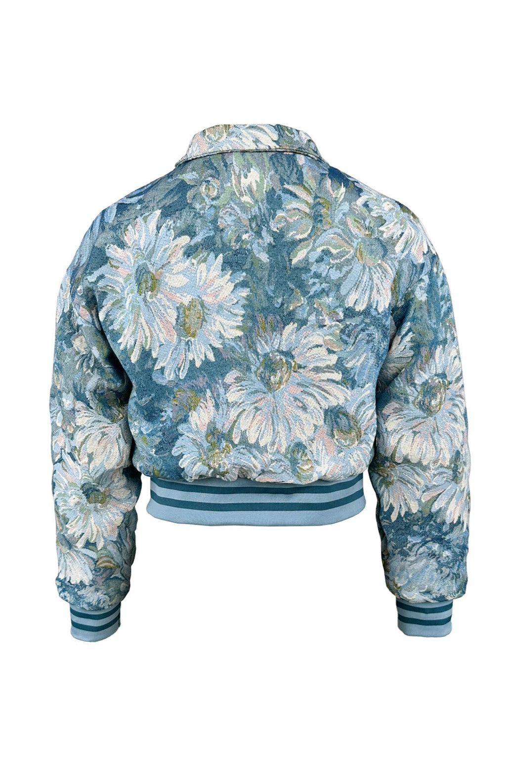 Cropped Tapestry Varsity Jacket Lavish Daily