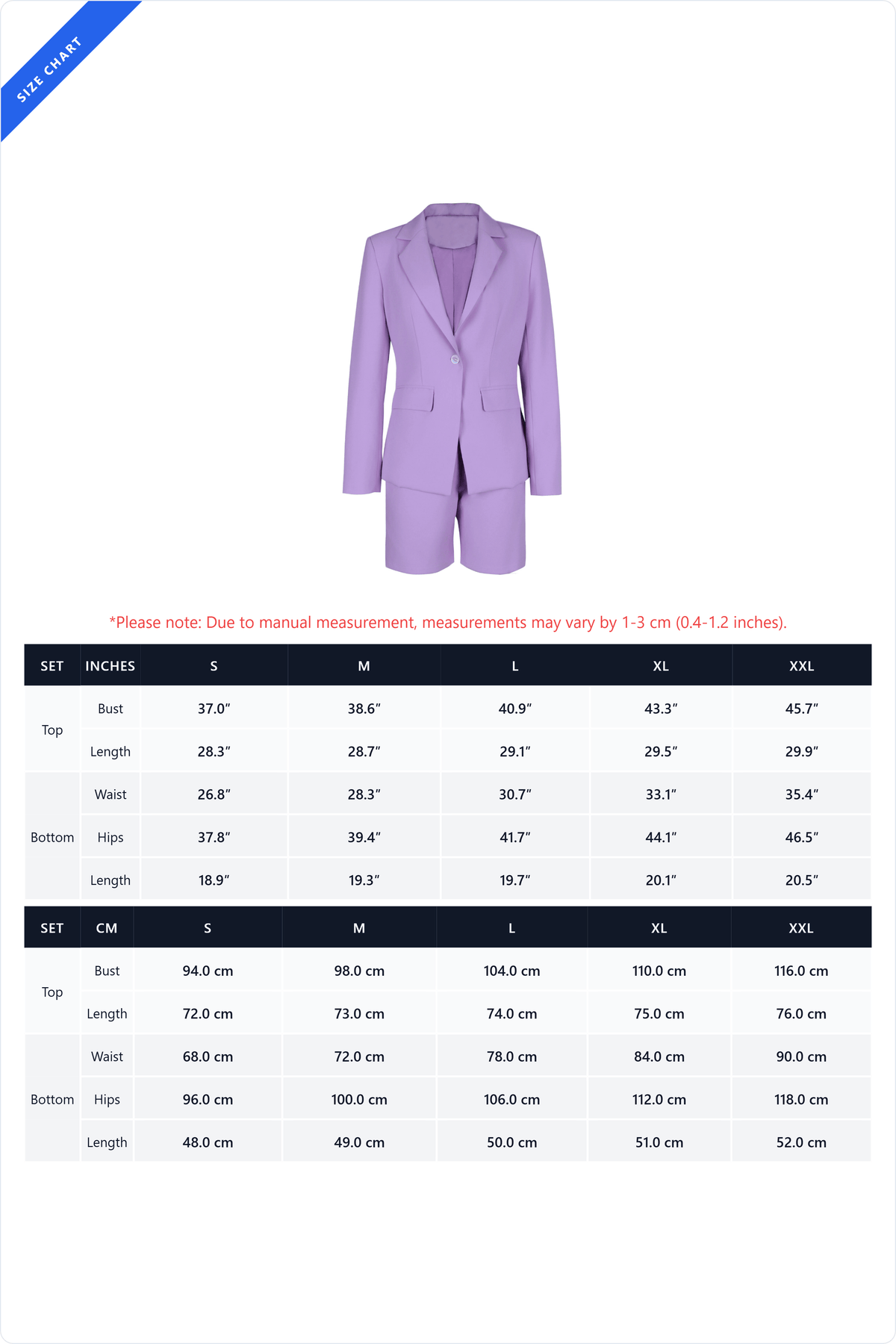 Tailored Blazer & Short Suit Set Lavish Daily