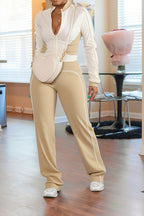 Zip-up Top & Pants Set Lavish Daily