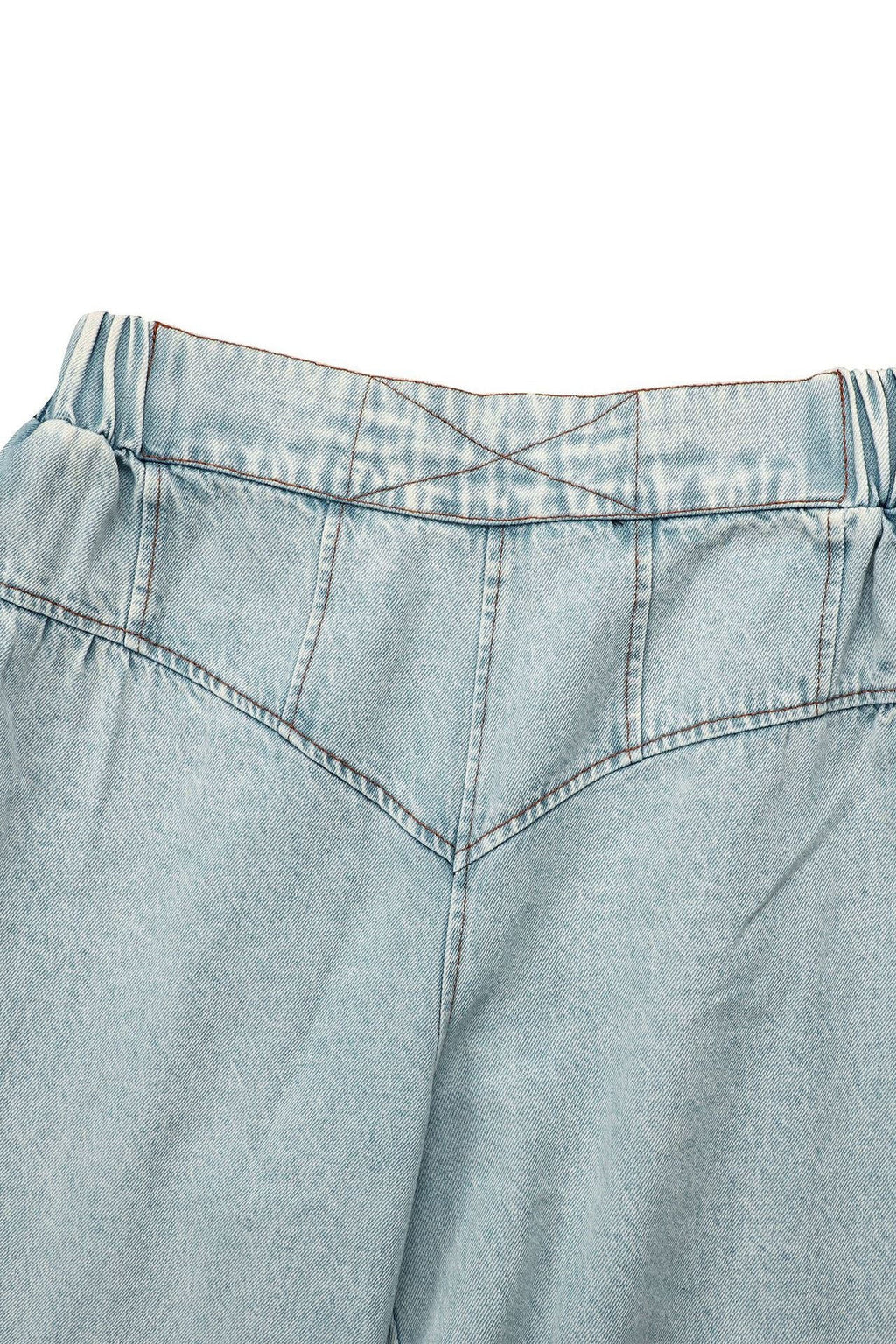 Zip-Up Vest High-Rise Wide Leg Pants Denim Set Lavish Daily