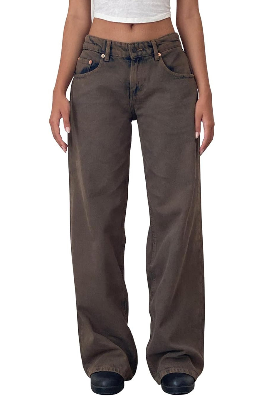 Vintage Low Rise Straight Leg Jeans Lavish Daily