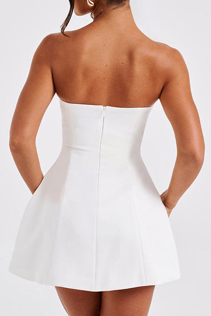 Strapless Mini Dress Lavish Daily