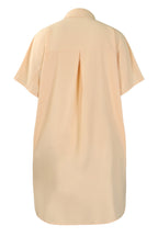 Loose Short-Sleeve Shirt Dress Lavish Daily