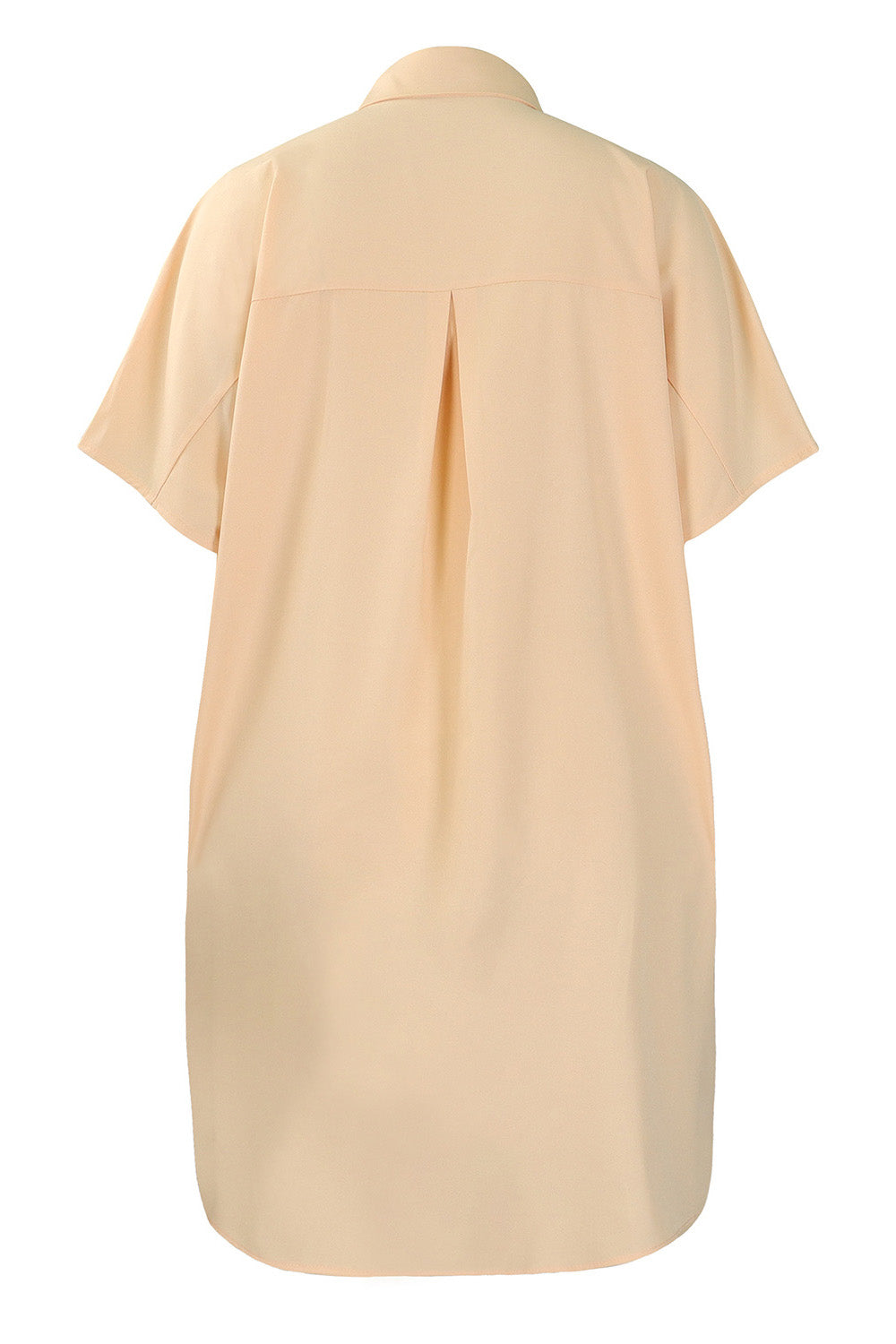 Loose Short-Sleeve Shirt Dress Lavish Daily