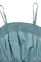 Denim Sleeveless Wide-Leg Jumpsuit Lavish Daily