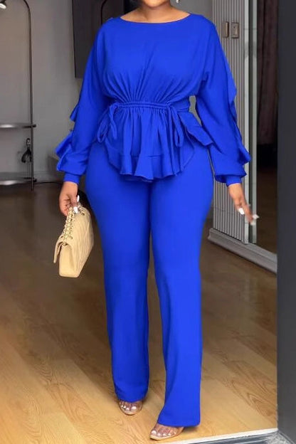 Elegant Drawstring Slim Fit 2-Piece Set Lavish Daily