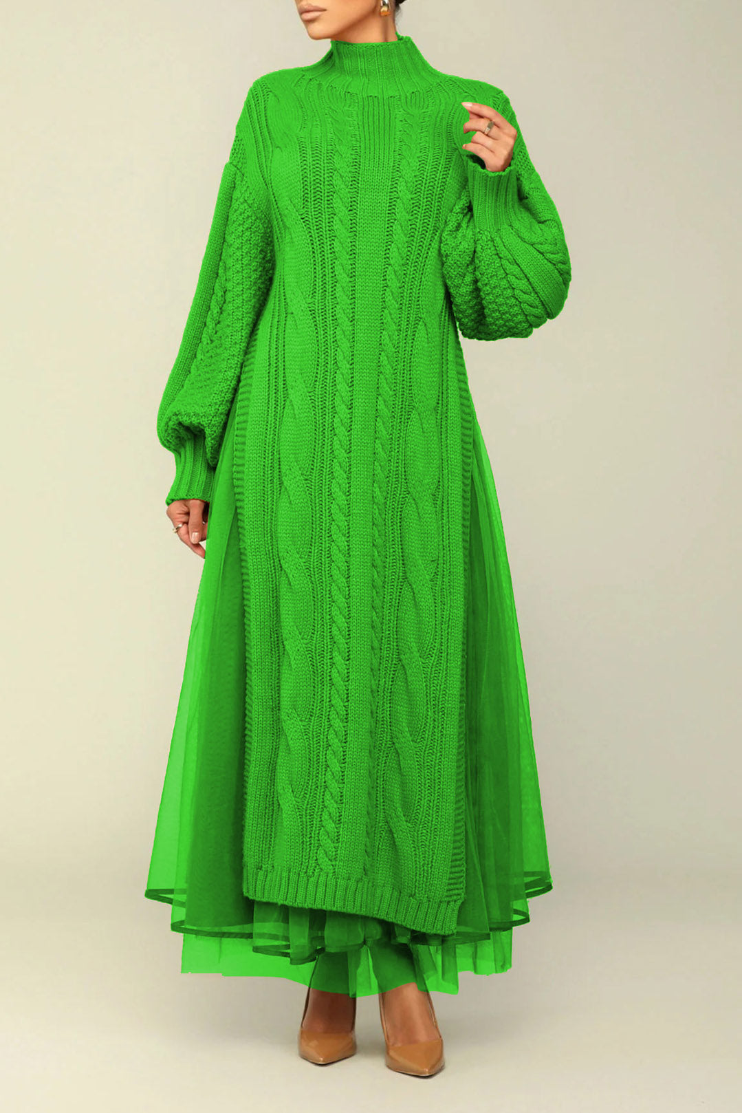 Knit Tulle Two Piece Skirt Set Lavish Daily