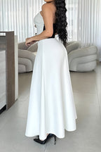 Colorblock Tube Top and A-Line Skirt Set Lavish Daily