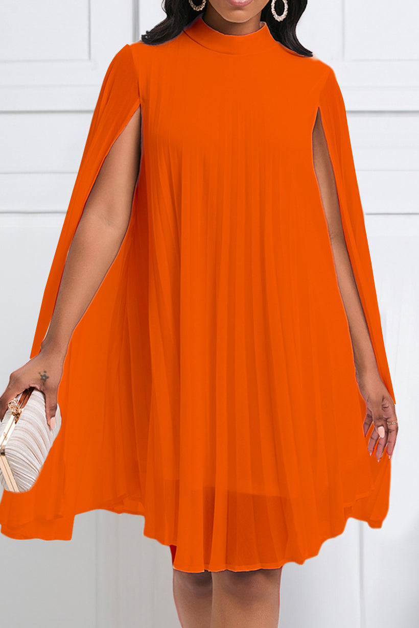 Pleats All Day Batwing Dress Lavish Daily