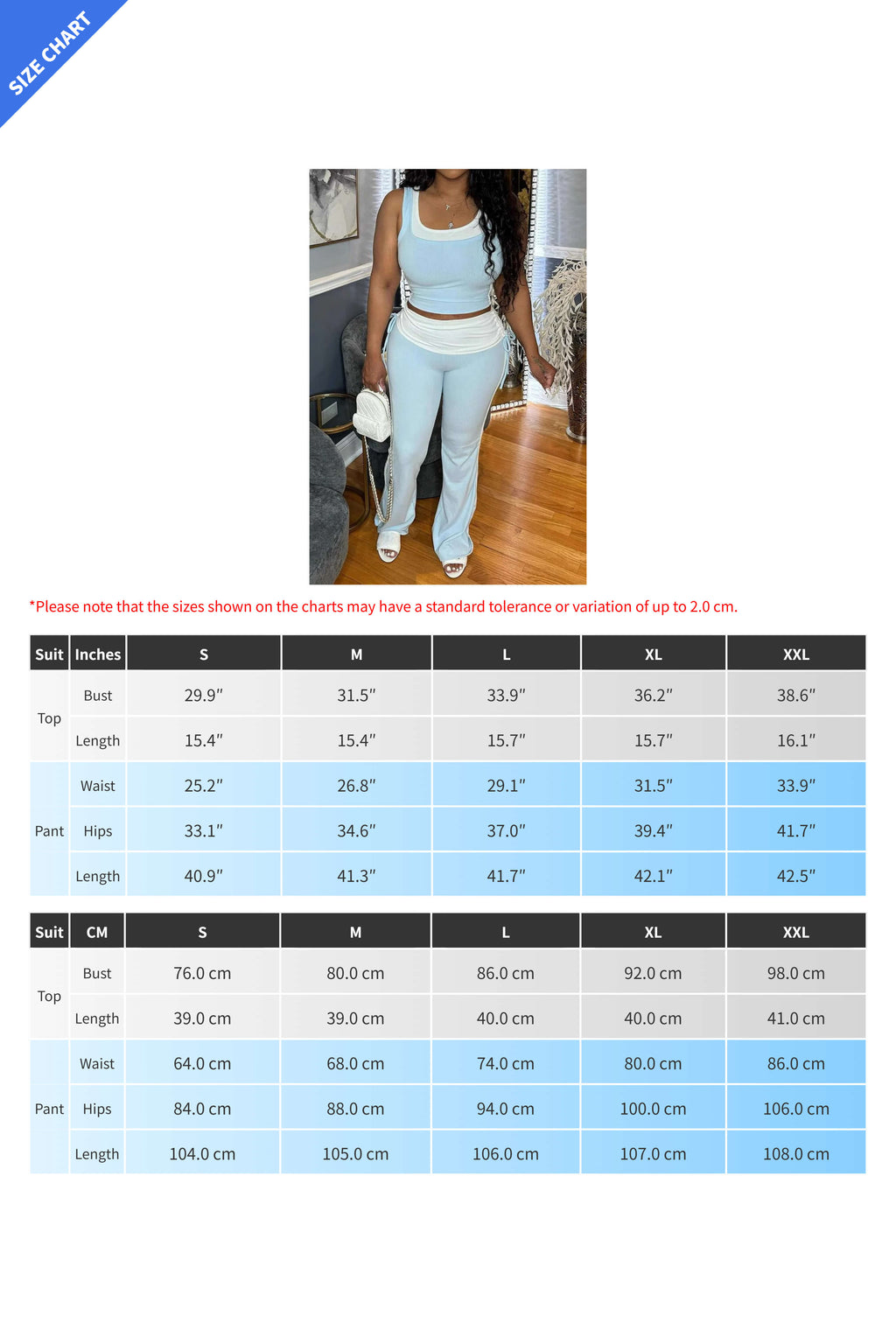 Colorblock Sleeveless Top and Pants Outfit Lavish Daily