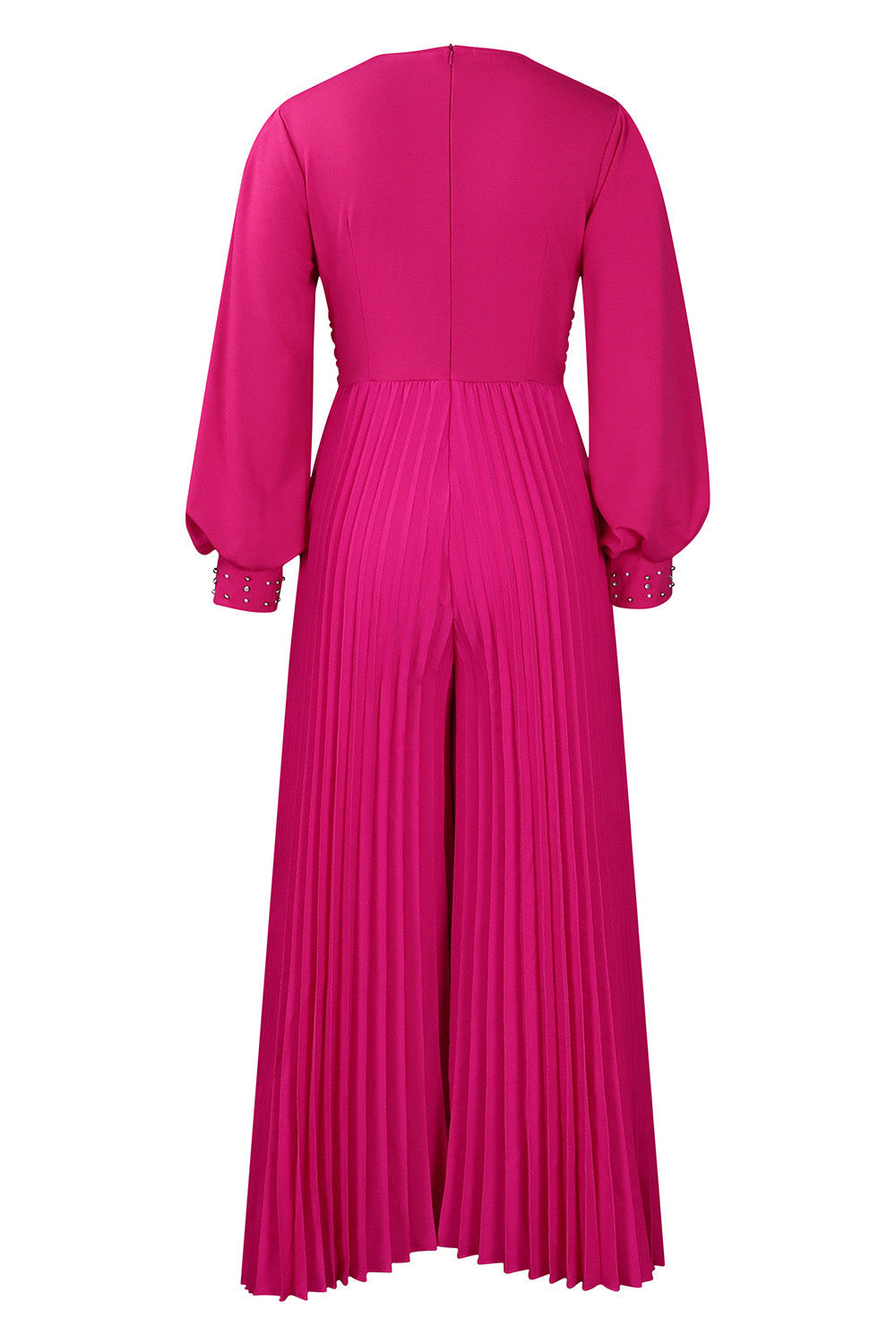 Plus Size Beaded Mesh Wide-Leg Jumpsuit Lavish Daily