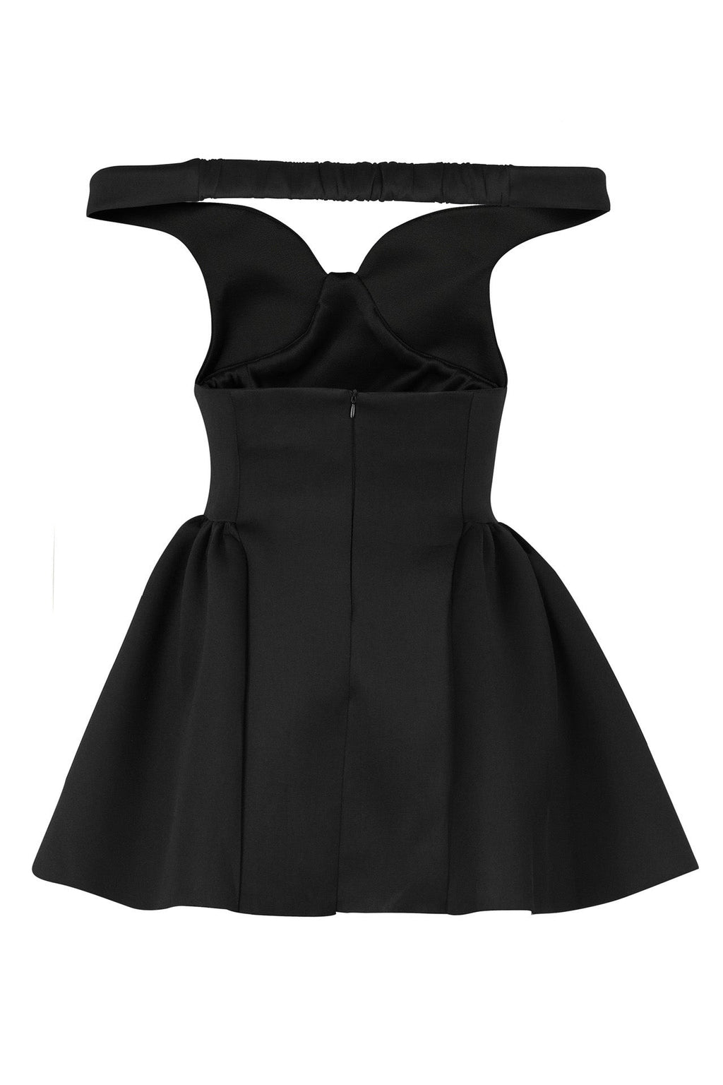 Off Shoulder V Neck Mini Dress Lavish Daily