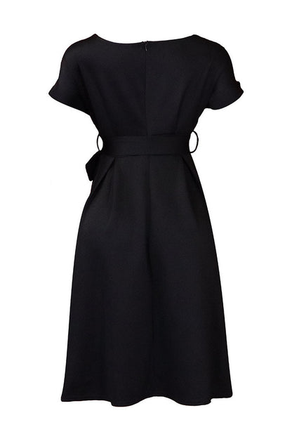 Fallen Shoulder Midi Dress Lavish Daily