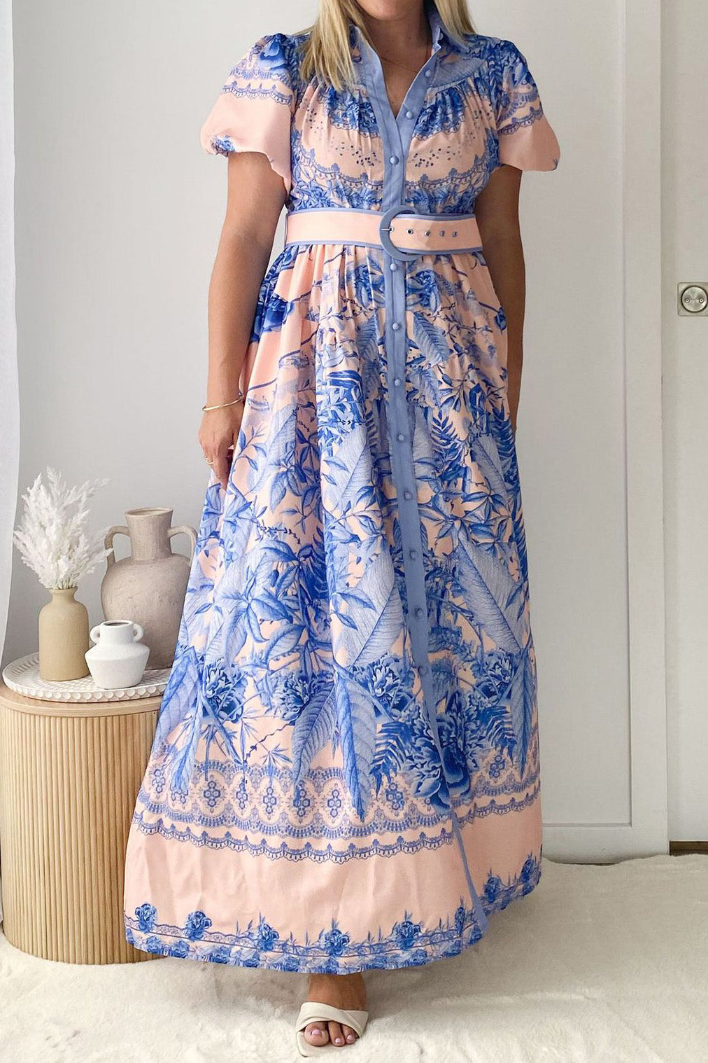 Tiered Ruffle Maxi Dress Lavish Daily