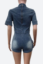 3D Pocket Stretch Romper Lavish Daily