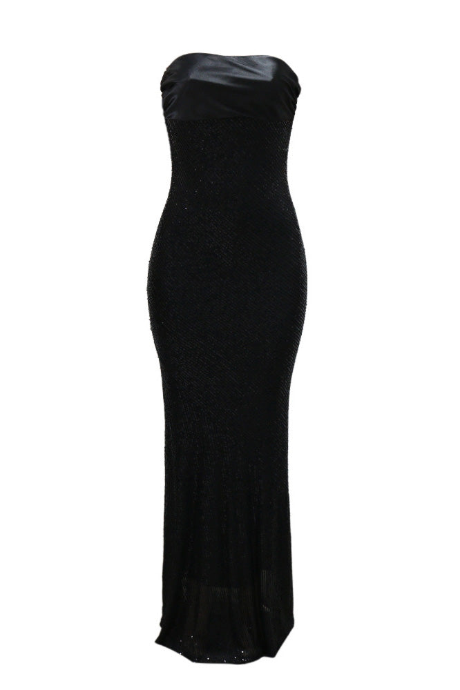 Strapless Sequin Mermaid Dress Lavish Daily