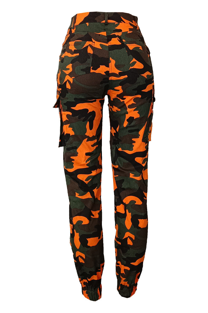 Camouflage Cargo Pants - Slim Fit Lavish Daily