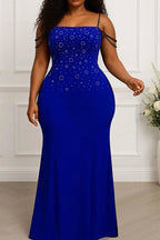 Sexy Rhinestone Cami Party Maxi Dress Lavish Daily