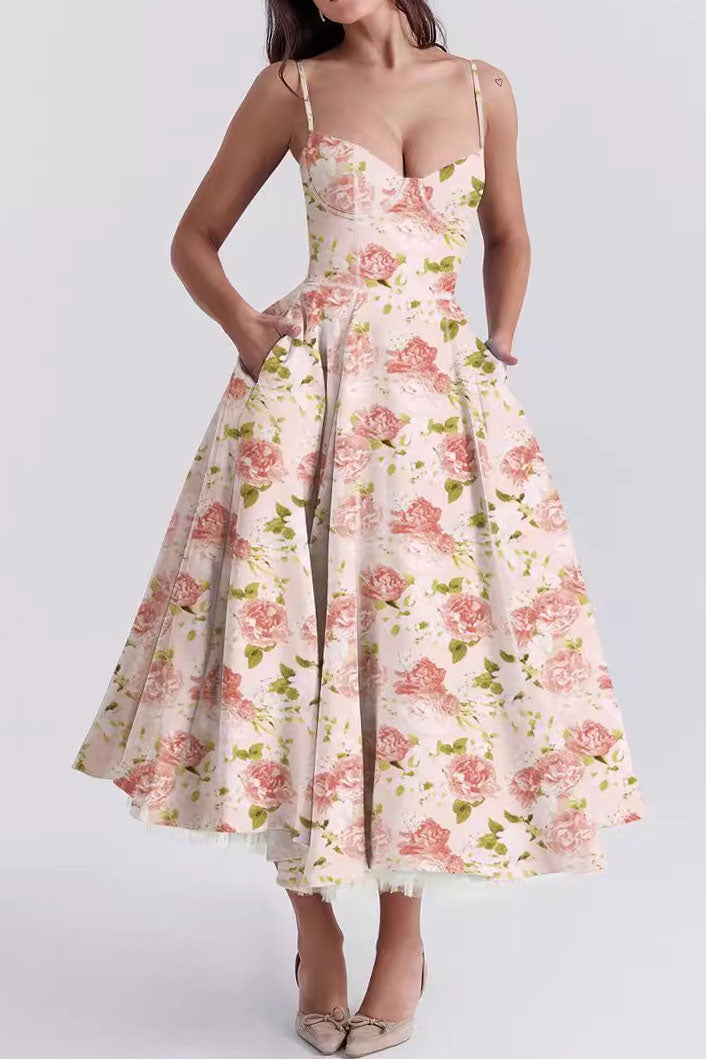 Luxury Spaghetti Strap Princess Dress Lavish Daily