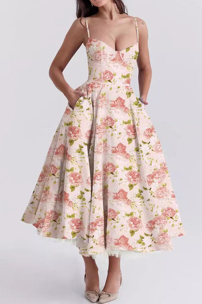 Luxury Spaghetti Strap Princess Dress Lavish Daily